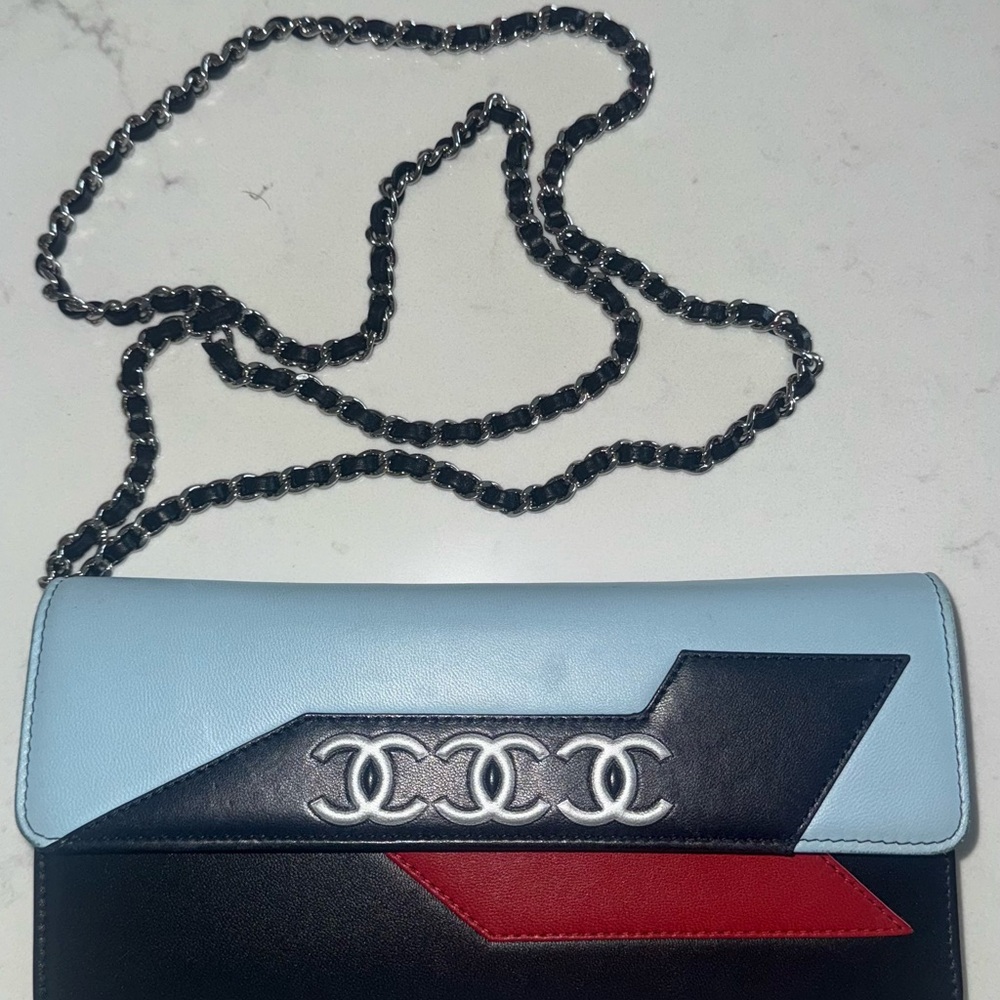 CHANEL AIRLINE COLLECTION WALLET ON THE CHAIN
